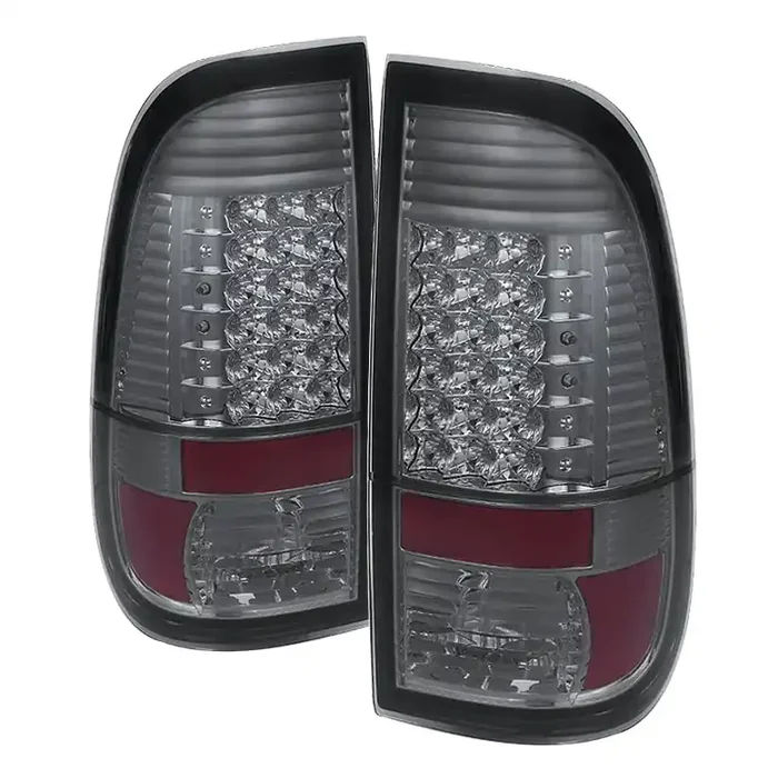 XTUNE POWER 9027727 Ford Super Duty F 250 F 350 F 450 08 16 LED Tail Lights Smoke