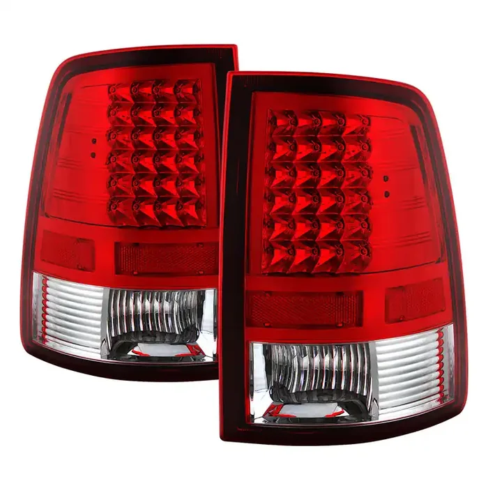 XTUNE POWER 9032820 Dodge Ram 1500 09 18 Ram 2500 3500 10 19 LED Tail Lights Incandescent Model only ( Not Compatible With LED Model ) Reverse 921(Not Included) Red Clear