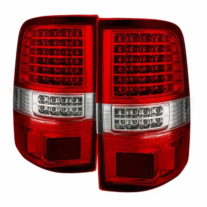 XTUNE POWER 9034909 Ford F150 Styleside 04 08 (Not Fit Heritage and SVT) LED Tail Lights Red Clear