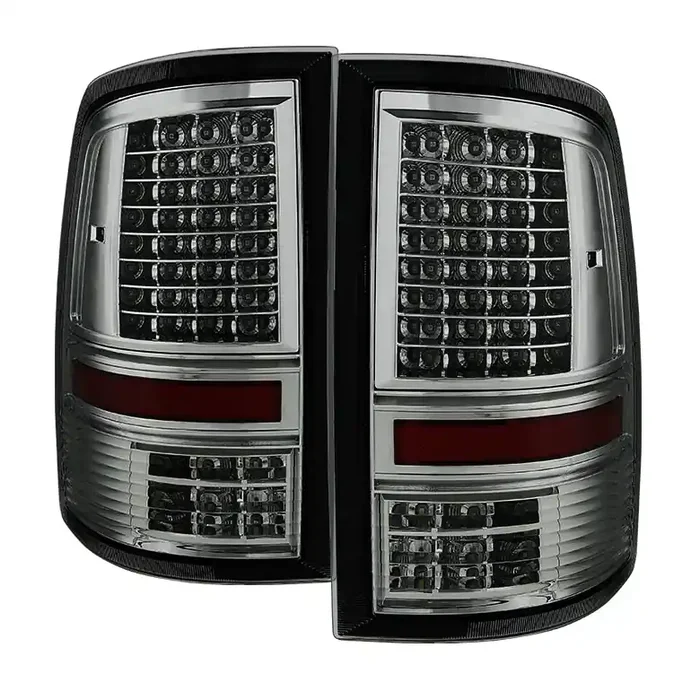 XTUNE POWER 9036408 Dodge Ram 1500 09 18 Ram 2500 3500 10 19 Incandescent Model only ( Not Compatible With LED Model ) ??C Shape?? LED Tail Lights Smoked