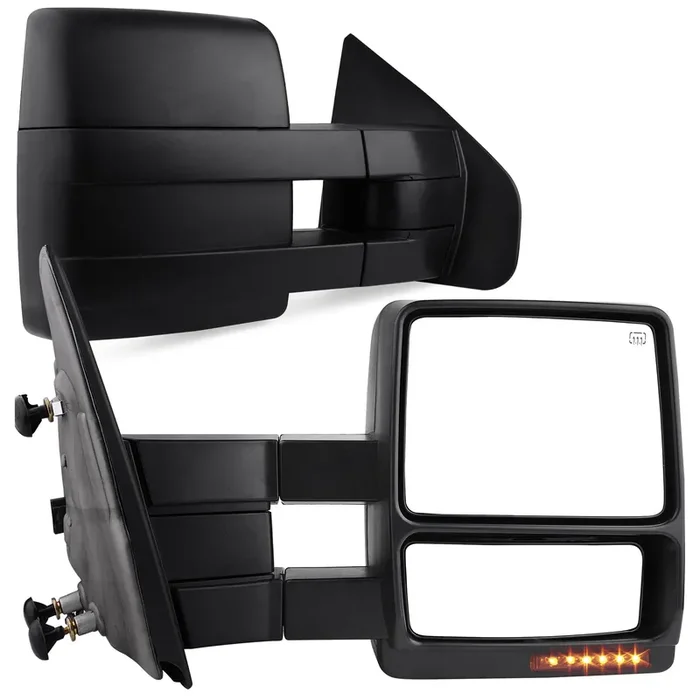 Yitamotor Towing Mirrors Compatible With Ford 2004-2006 F150 Series Pickup Power Heated Led Turn Signal Puddle Light Tow Mirrors