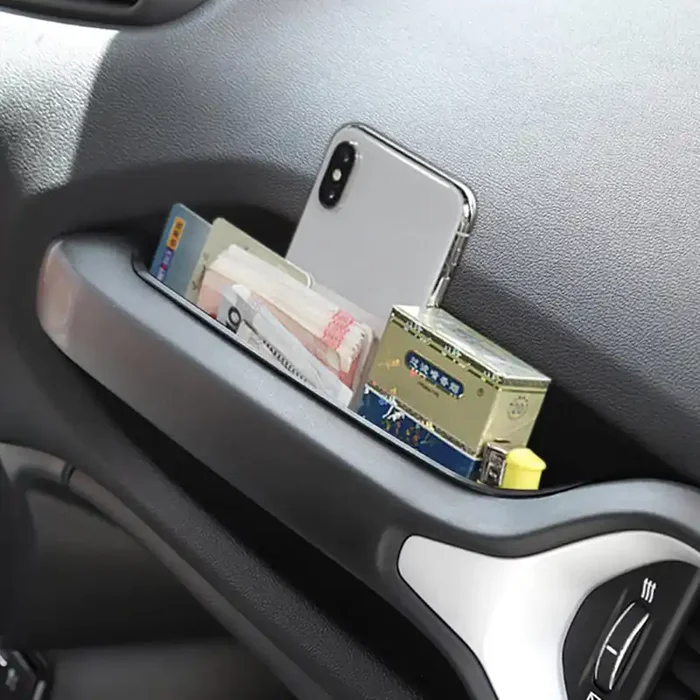 Yoctm Grabtray Interior Storage For Jeep Renegade 2015 2016 2017 2018 2019 2020 2021 2022 2023 Co-Pilot Grab Bar Storage Tray Organizer Box Phone Holder Accessories With Rubber Pad