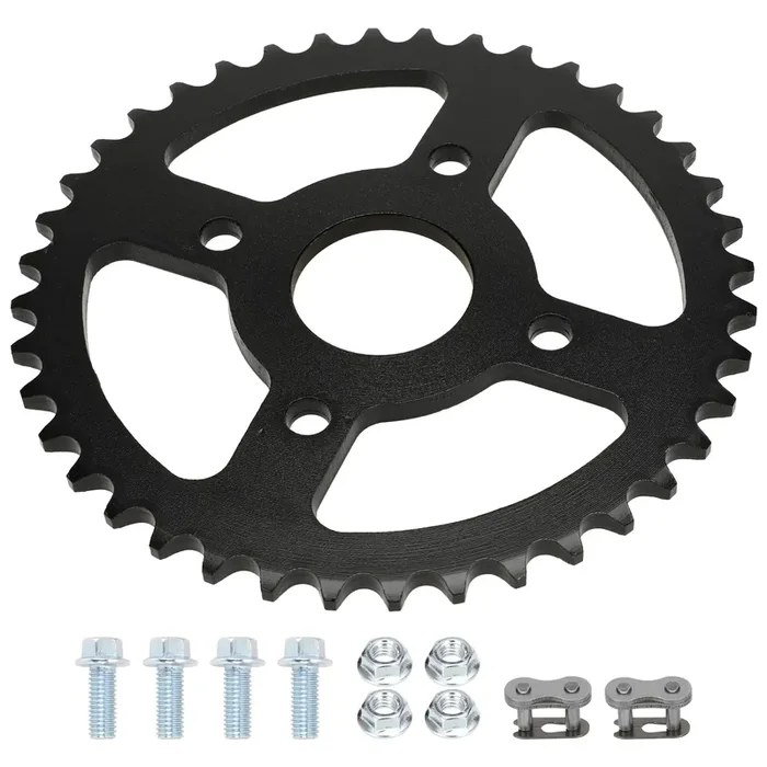 Yoxufa 40/41/420 Chain 40T Tooth Mini Bike Sprocket 40Mm Bore For Coleman Bt200X Ct200U Ct200U-Ex Baja Warrior Trailmaster Massimo Mb165 Mb200 Predator 212 196Cc 200Cc 6.5Hp Powersports Go Kart Parts