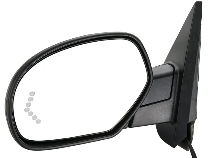 Zaposts Side View Mirror Fit For 07-13 Chevy Silverado 1500 2500 Hd 3500 Hd,Gmc Sierra 1500 2500 Hd,Gmc Yukon/Yukon Xl 1500 Power Heated Manual Folding With Arrow Turn Signal Puddle Light Driver Side
