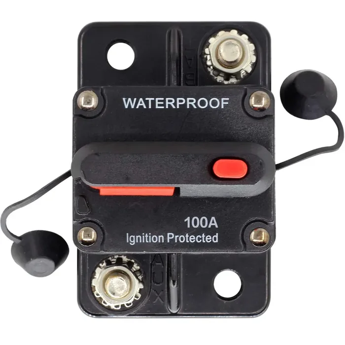 Zookoto 12V- 42Vdc 100 Amp Circuit Breaker With Manual Reset For Car Truck Rv Atv Marine Boat Vehicles/Electronic Systems