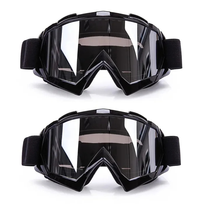 Zukmi Dirt Bike Goggles Atv Motocross Goggles Motorcycle Goggles Mx Off Road Goggles For Men Women Adult Youth Riding Racing (Black Frame+Clear Lens)